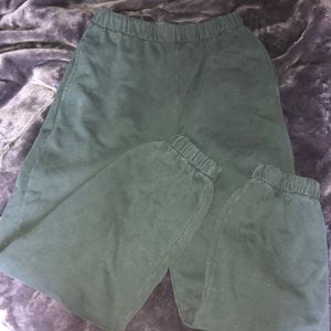 forest green brandy melville sweatpants